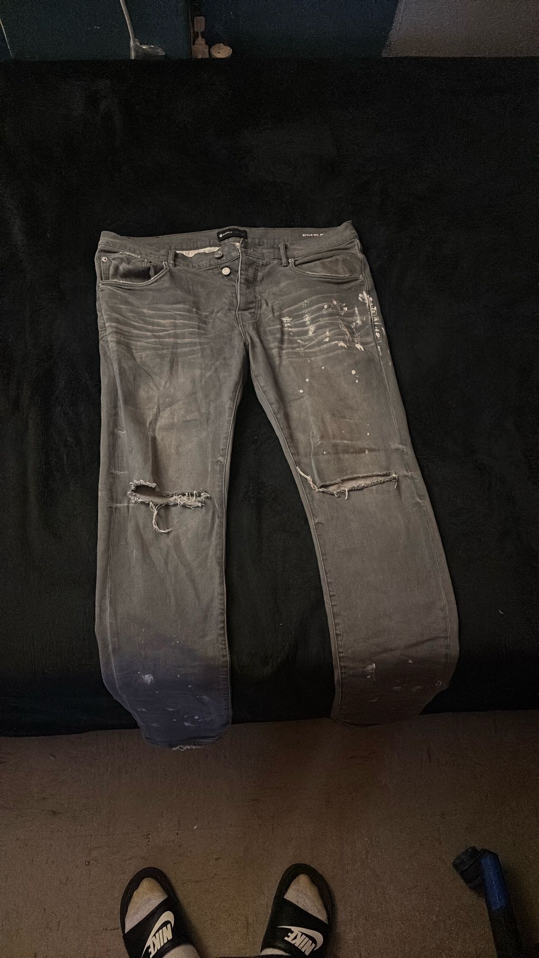 Purple jeans