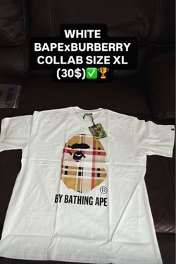 BAPE x Burberry Collab T-Shirt Size XL