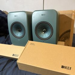 KEF - Green LSX II LT (Wireless Hi-Fi Speakers) - Audiophile-Grade Compact Sound System - Home Entertainment Ready