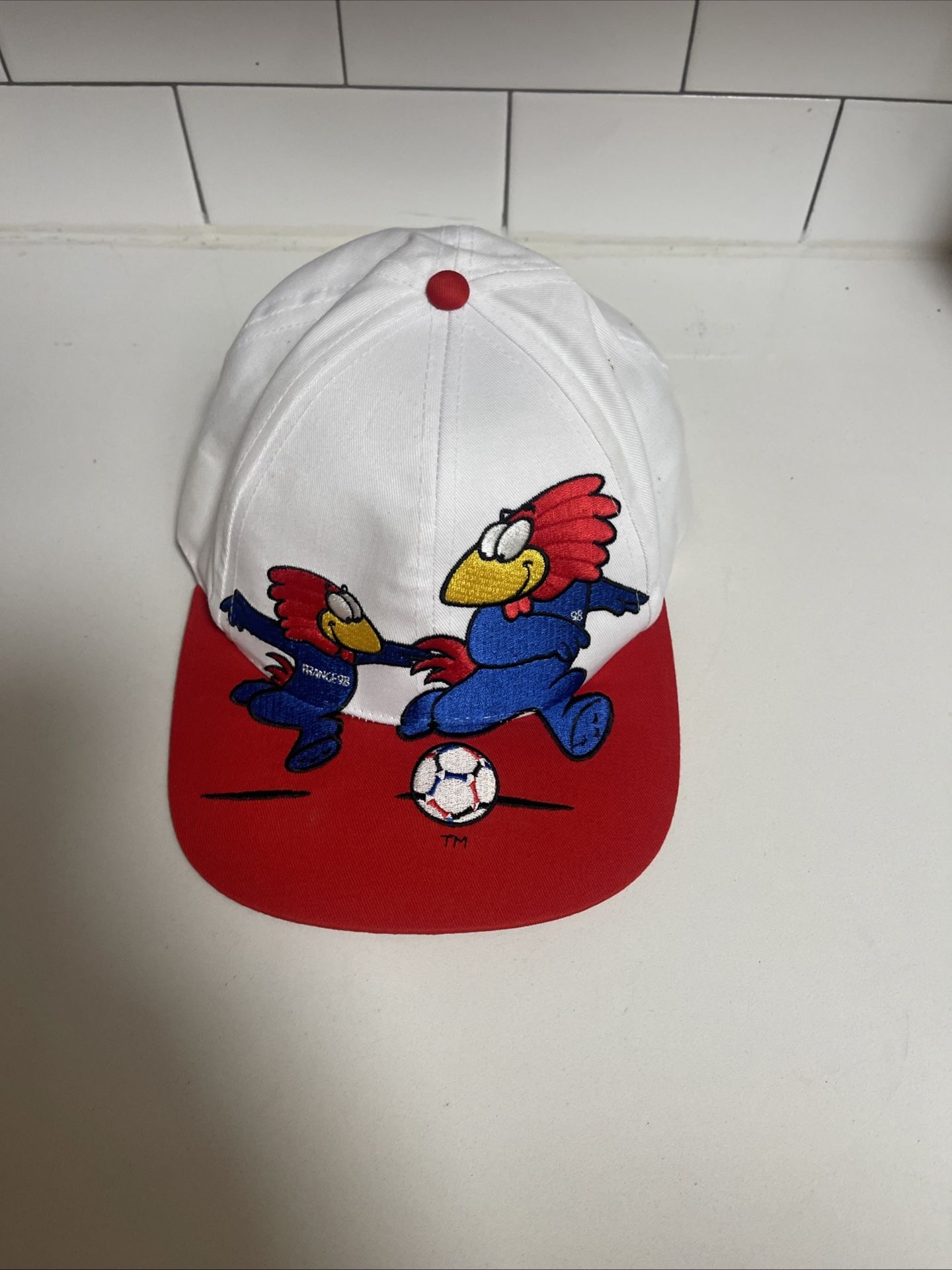 Vintage France 1998 FIFA World Cup Rare Cap Mascot Footix Coupe Du Monde