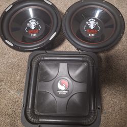 3 Twelve Inch Subwoofers 