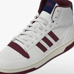 BRAND NEW ORIGINAL BOX ADIDAS FORUM BREAK START MID "WHITE CREAM MAROON" 11.5M