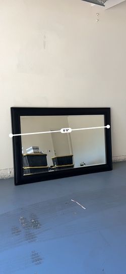 Modern Rectangular Black Wall Mirror