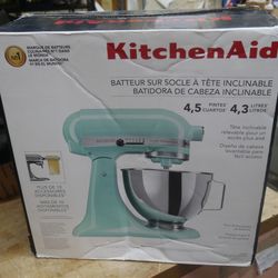 KitchenAid Ultra Power Plus 4.5qt Tilt-Head Stand Mixer Ice Glace Hielo Open Box. box was open for inspection. 