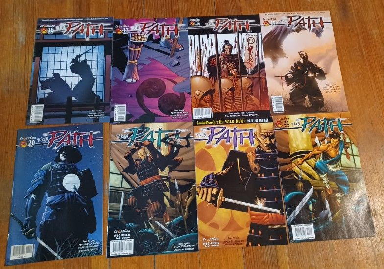 The PATH COMIC BooK Lot 8 Issues Samurai Sword Fighting
