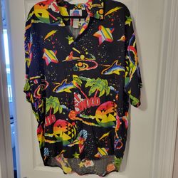 Planet hollywood button up shirt