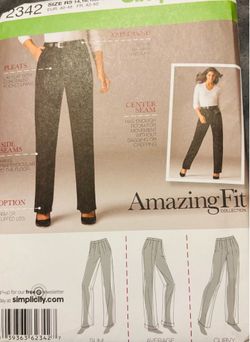 Simplicity 2342 Pants Amazing Fit  Sizes 14-22 New Uncut