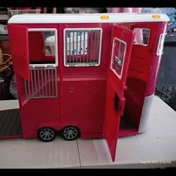 Horse Trailer and Horses 