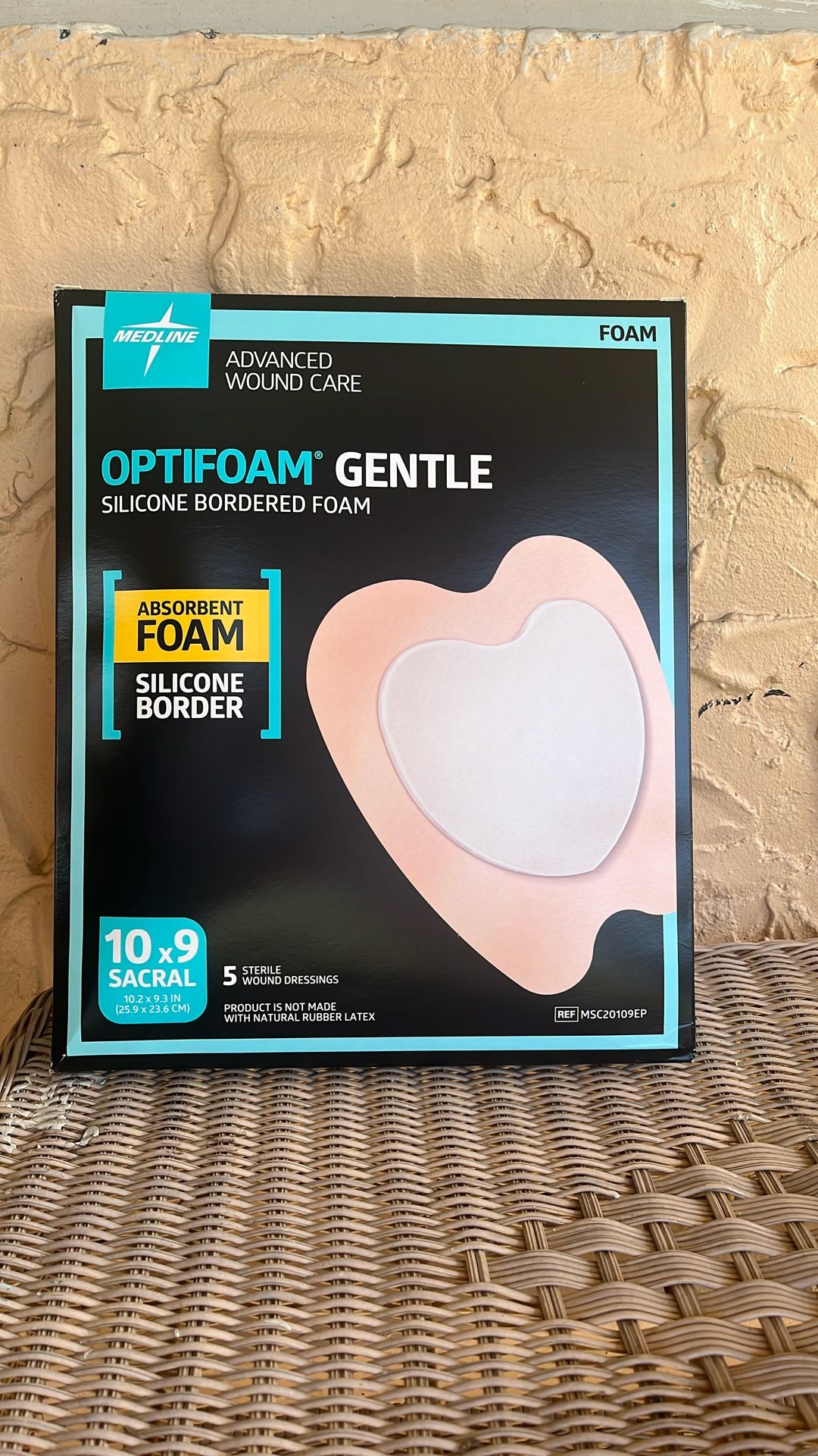 Optifoam Gentle Silicone, Bordered Foam Wound Dressing
