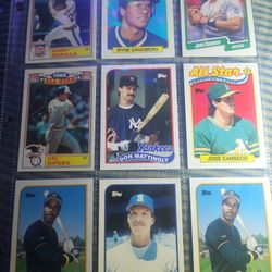 Entire Sheet Baseball Cards All Mint Condition 