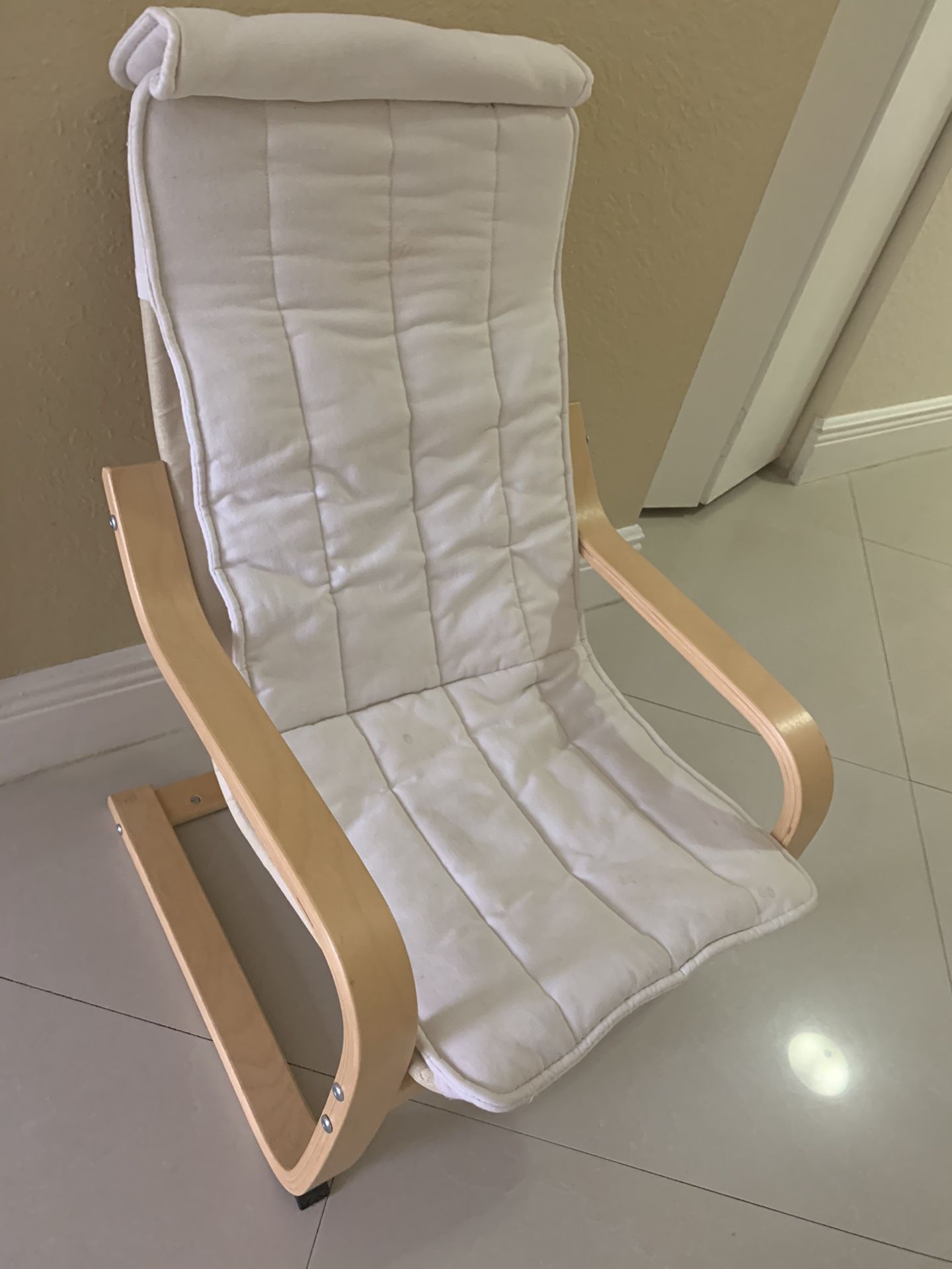 Kids chair recliner wood (cover is cotton and washable)