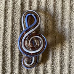 Large Treble Clef Music Statement Pendant
