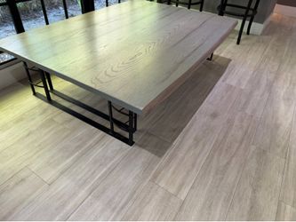 Large coffee table 64x46x16H inches real wood