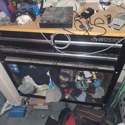 3 Drawer Wood Top Rolling Tool Box With Key