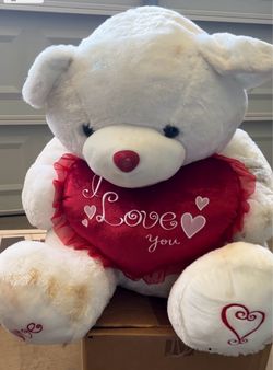 Big Teddy Bear with I love you heart