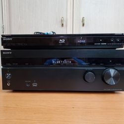 Sony 4K  Bluetooth Receiver Multi 150 WattChannel AV STR DN850 & Remote Blu-ray Disc Player Bdp S380  24 Hour Test Period Money Refunded If  Unhappy