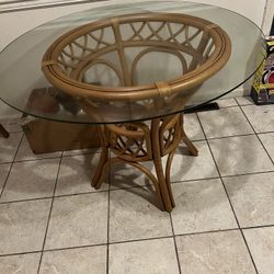 Round Glass Table 