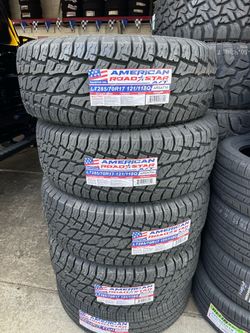 Set of 4 New LT285/70R17American Roadstar A/T Tires with installation mounting and balance available