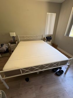 IKEA Queen size mattress and bed frame