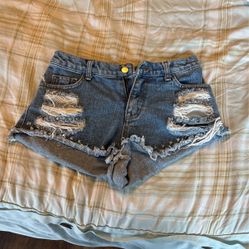 Denim shorts