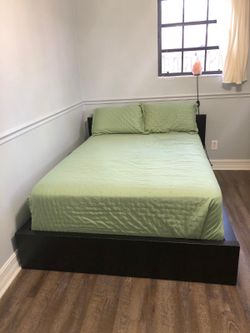 Full size bed and mattress