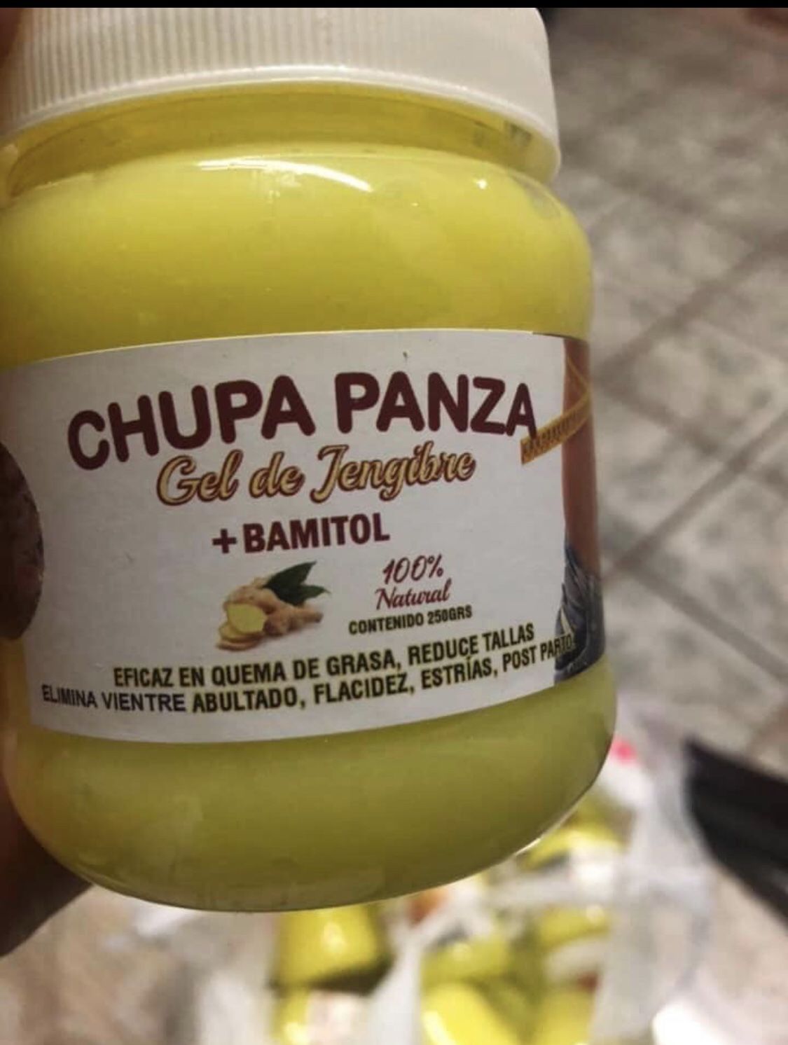 Tengo el gel chupa panza