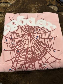 Spider Hoodie Pink Size Medium 