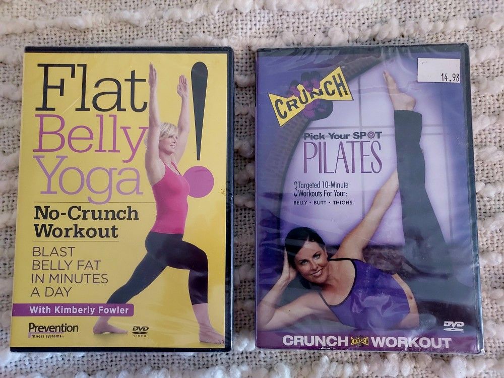 Yoga And Pilates DVD'S - BRAND NEW! Good Deal!!! NEEDS TO GO BY MAY 5th