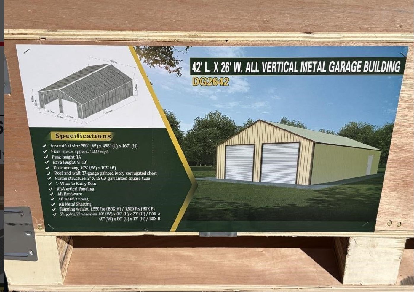 New Galvanized Metal Garages & Sheds