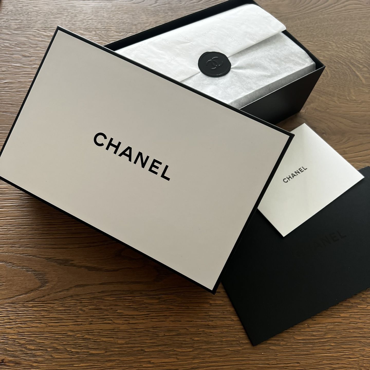 CHANEL magnetic gift box & shopping / gift box with cloth Karl Lagerfeld dust  bag for Sale in Las Vegas, NV - OfferUp