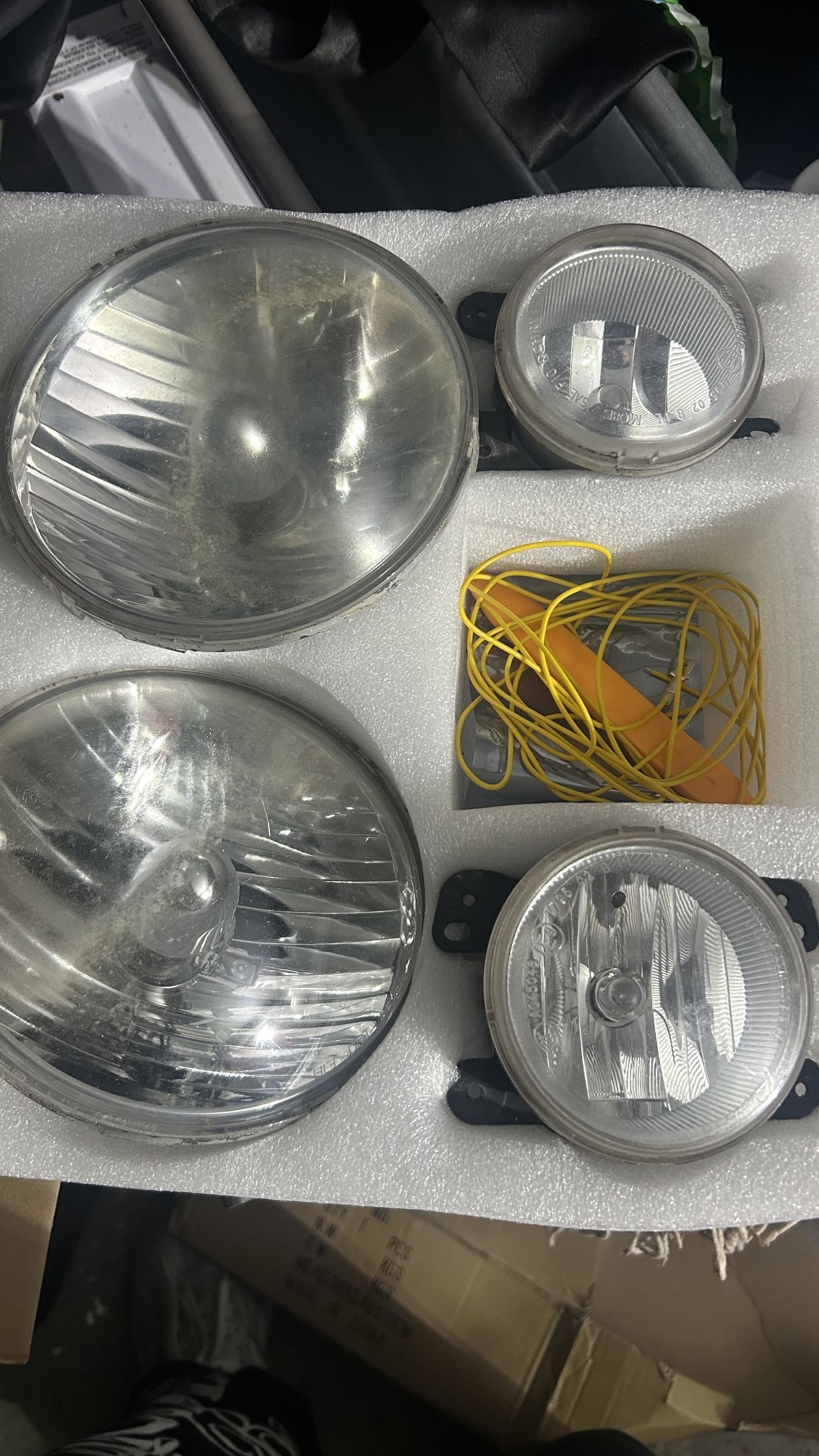 Jeep Wrangler Stock Headlights/Fog Lights