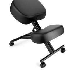 Adjustable Ergonomic Kneeling Office Desk Chair, locking rollers