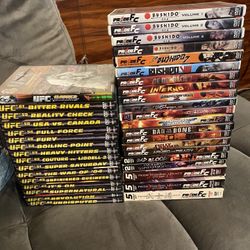 🔥  Pride Fighting And UFC DVD Collection🔥 First 15 Pride Events!! All time Great fighters!!