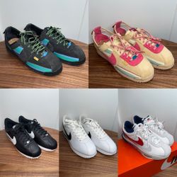 5-Pair Bundle, Nike, Sacai, Union LA, Cortez, Collection, OG Color-Ways, Size 12