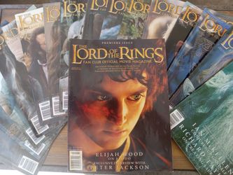 Lord of the Rings Fan Club Official Movie Magazine Collection