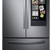 Samsung Family HubTM French Door refrigerator in Black Stainless Steel
