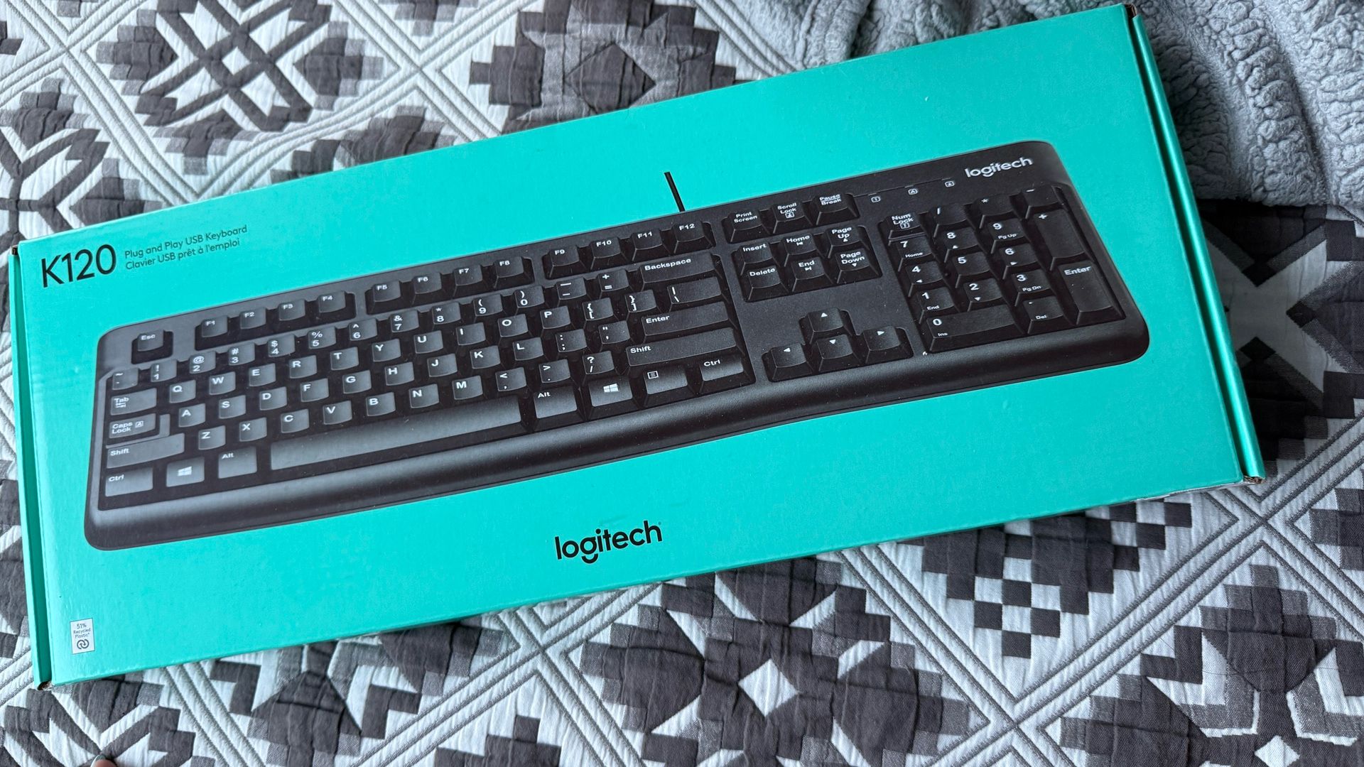 Logitech wired keyboard (K120) Plug & Play USB