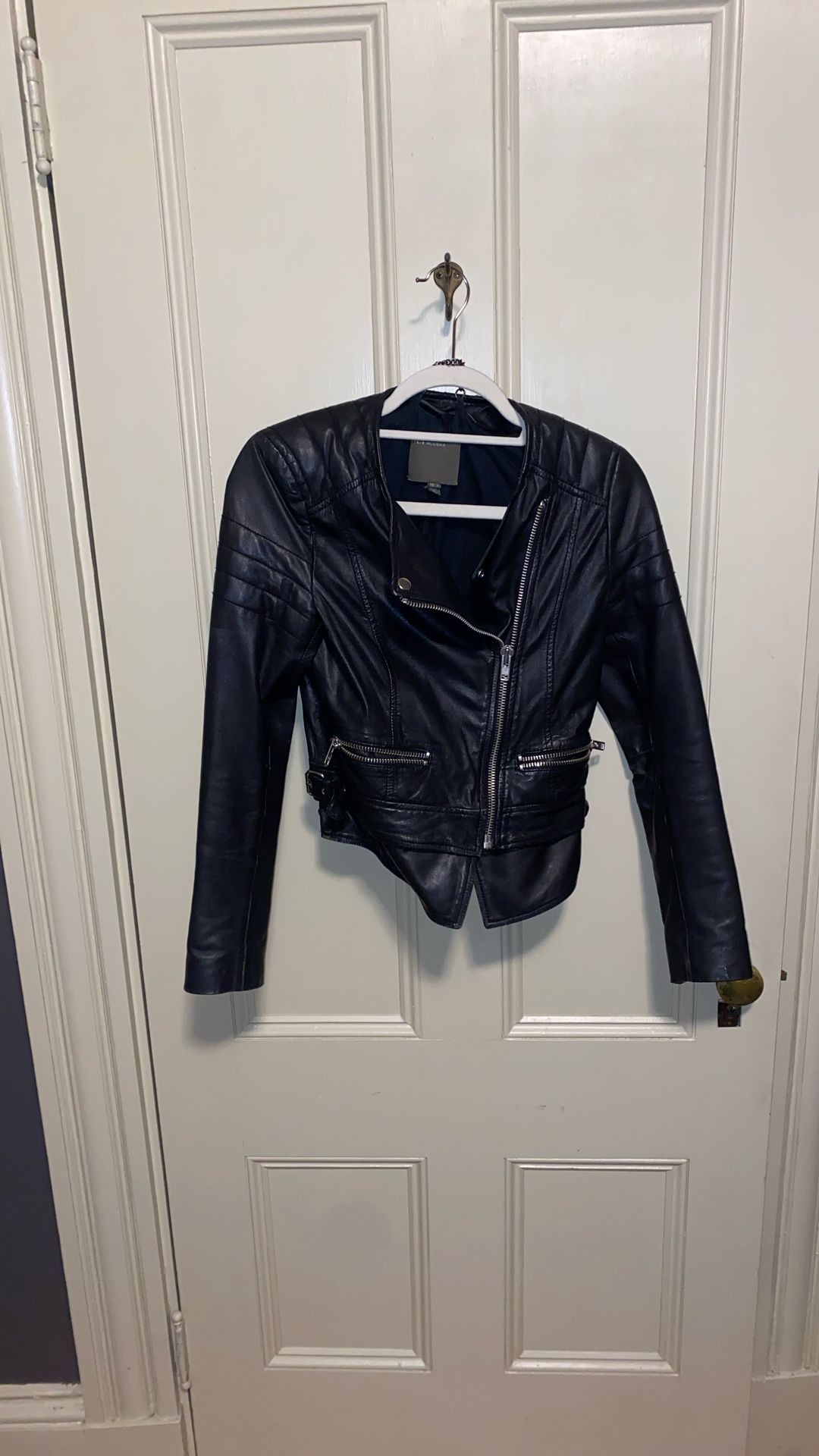 Vintage Leather Biker Jacket Women’s Size US2