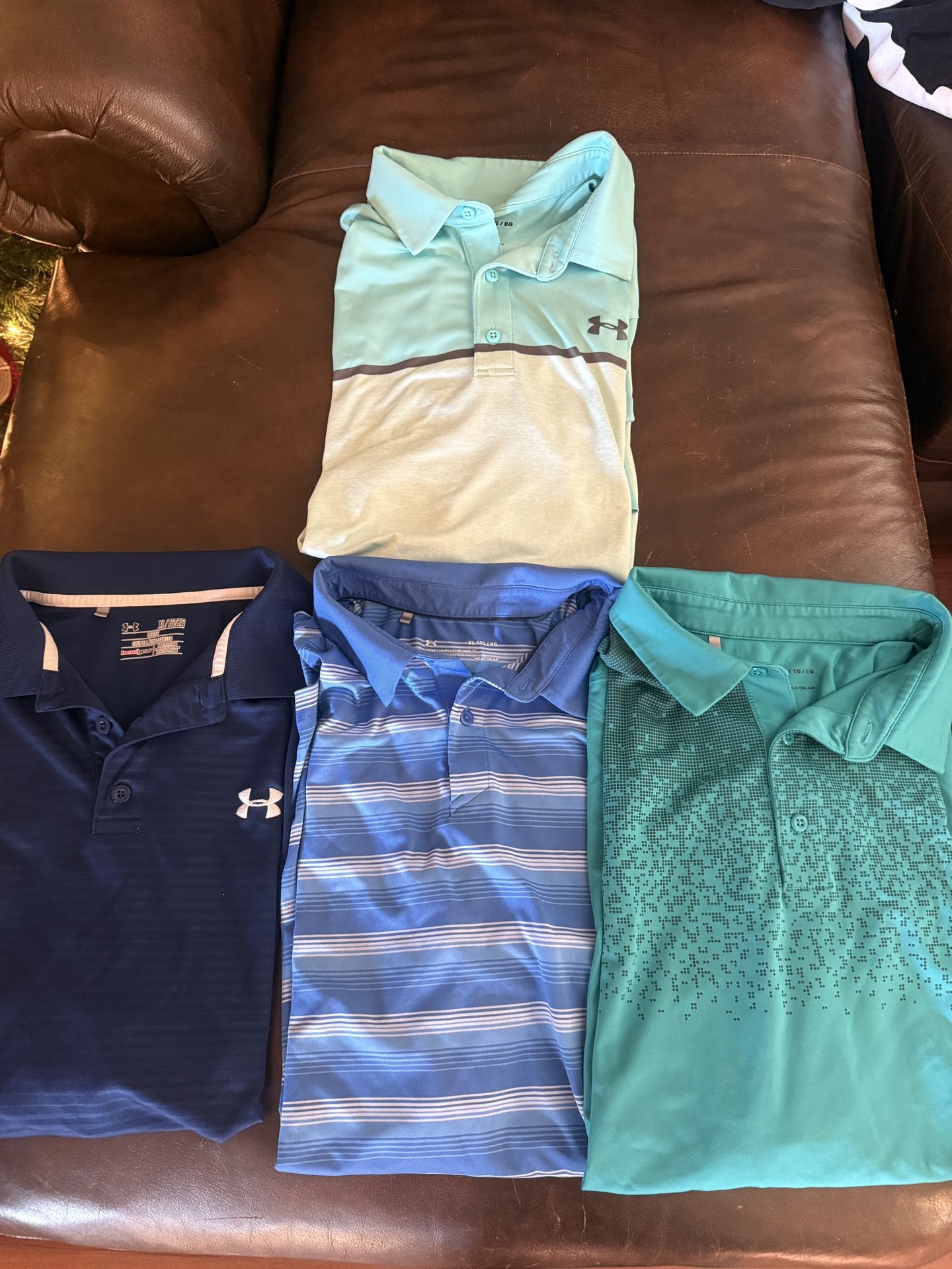 4 Under Armour Golf Polos XL