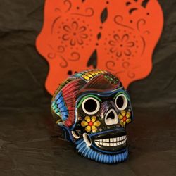 Mexican Hand Painted Skull
