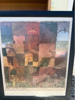 Framed painting