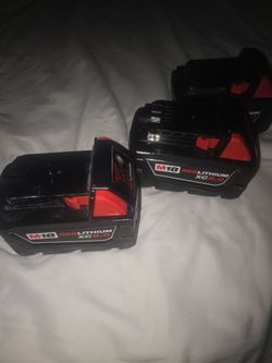 NEW Milwaukee m18 5.0 battery