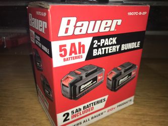 Bauer 20V 5Ah 2-Pack Battery Bundle 🔋