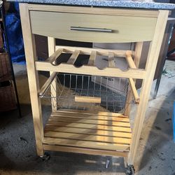 Marble Top Kitchen Island 