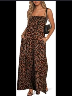 Leopard Relaxed Maxi Dress