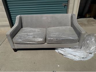 West Elm Suede couch for sale $200 OBO