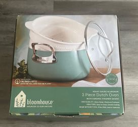 Bloomhouse 3 Piece Dutch Oven 6 Quart Good Condition