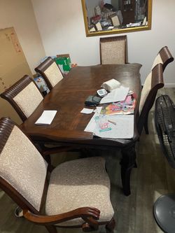 Dining table with 6 chairs