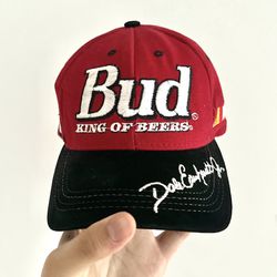 Vintage Dale Earnhardt JR Bud King of Beers NASCAR Cap