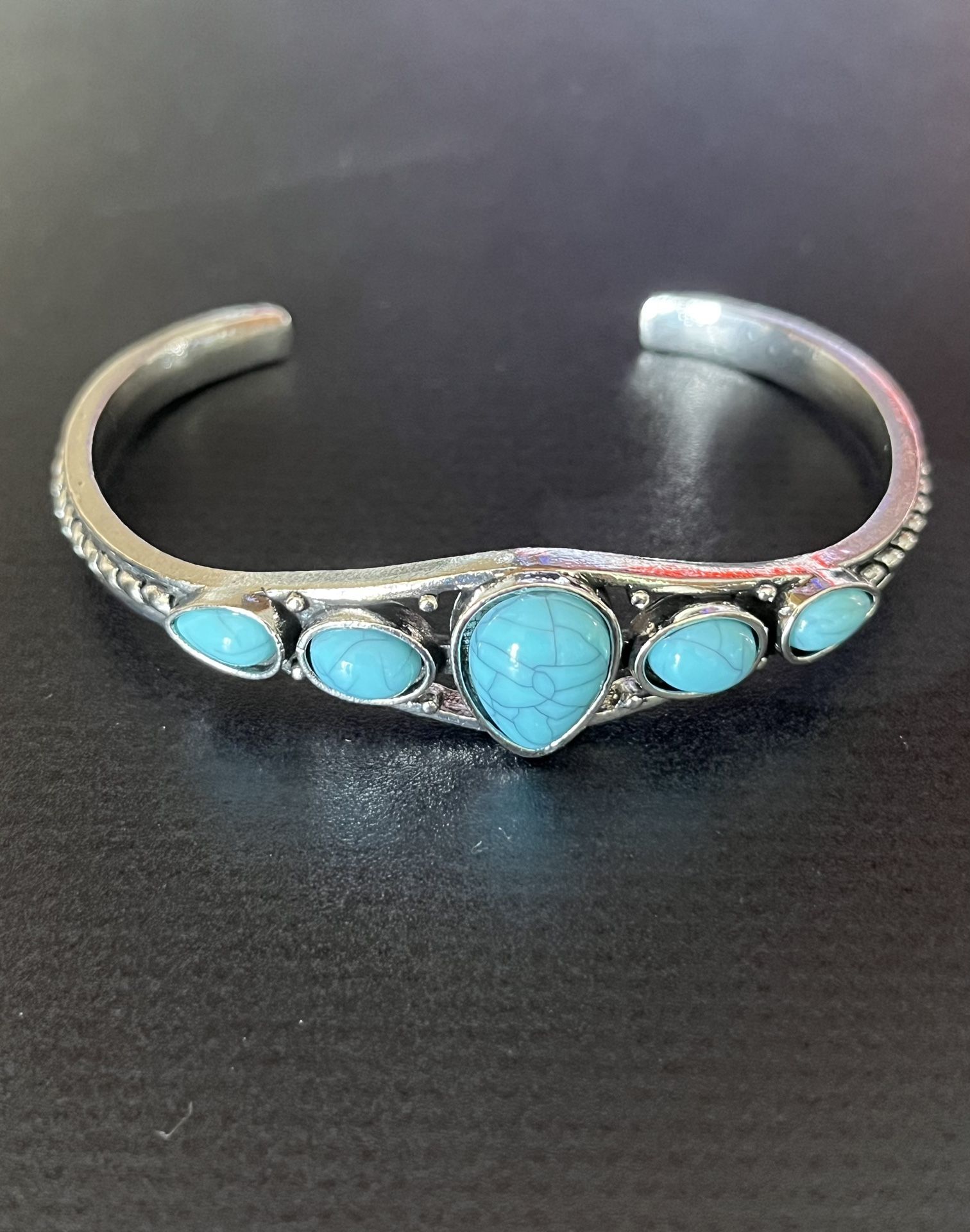 Turquoise And Silver Bracelet